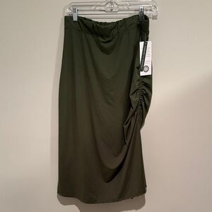 Threads 4 Thought Dark Green Pencil Skirt